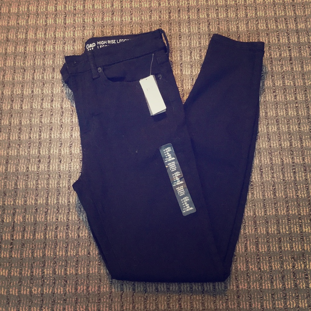 Gap high rise legging black size 27